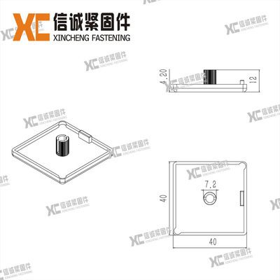 工業優選 歐標40X80鋁型材增強尼龍ABS端蓋板解析